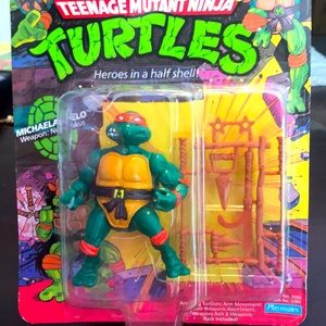 1980s Vintage Teenage Mutant Ninja Turtle - Michaelangelo - in box - Playmates